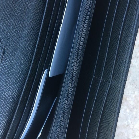 NWT Coach F53617 slim envelope wallet black 12 CM - Picture 8 of 11